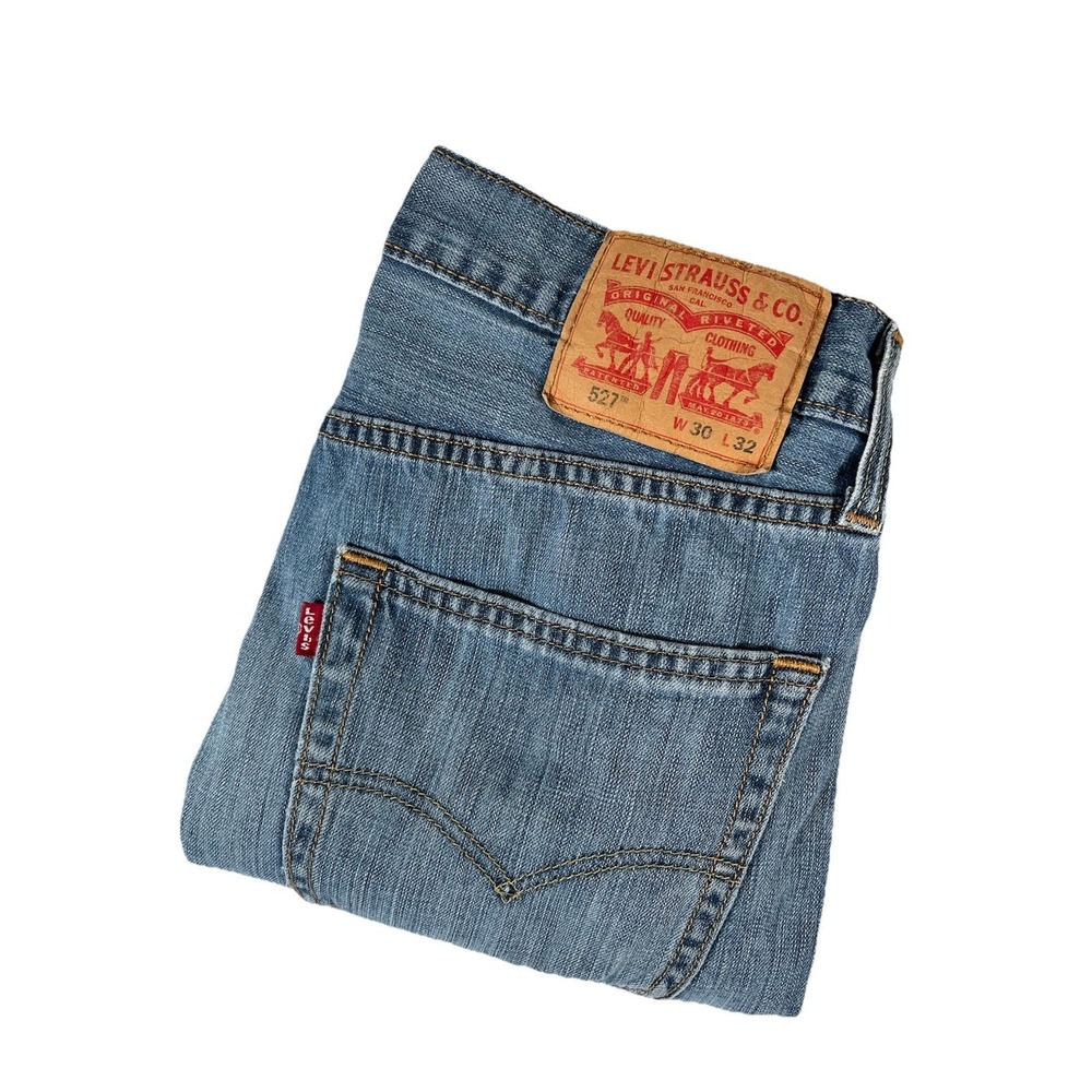 Levi's 527 Bootcut Medium Wash Denim Jeans Men's Sz 30x32 (31x32) Western Cowboy